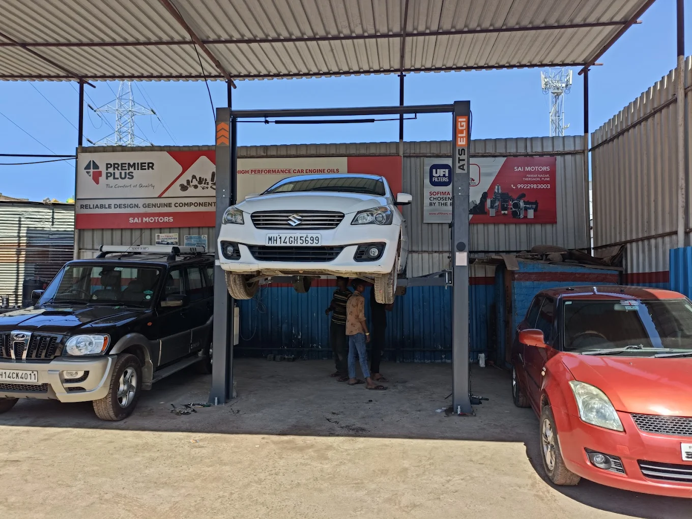 Car Service in Progress